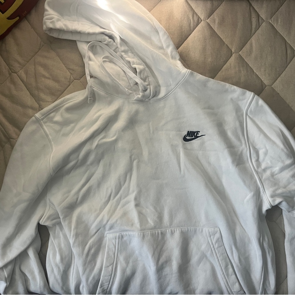 Nike Men's White Hoodie